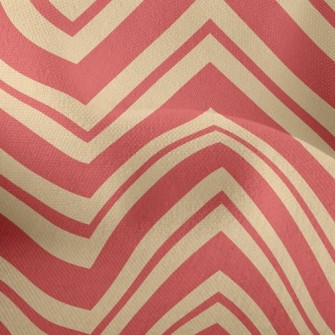 Simple Zigzagging Lines Lightweight Performance Linen