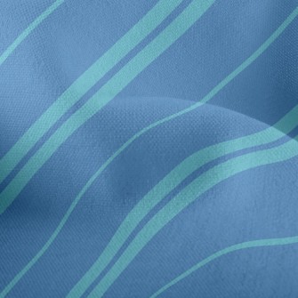 Temperament Diagonal Stripes Lightweight Performance Linen