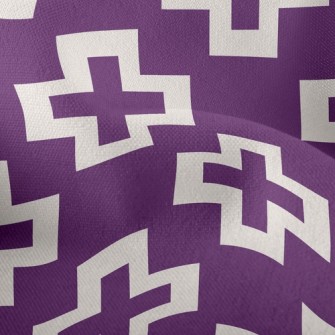 Psychedelic Cross Print Lightweight Performance Linen