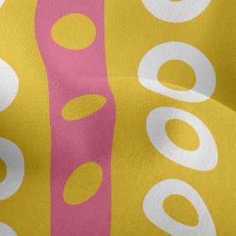 Dots And Lines Of Different Si Lightweight Performance Linen