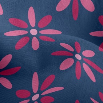 Playful Big Pink Flower Lightweight Performance Linen