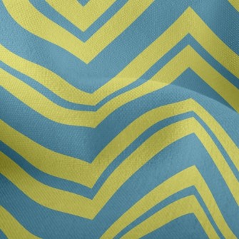Two-Color Zigzag Waves Lightweight Performance Linen