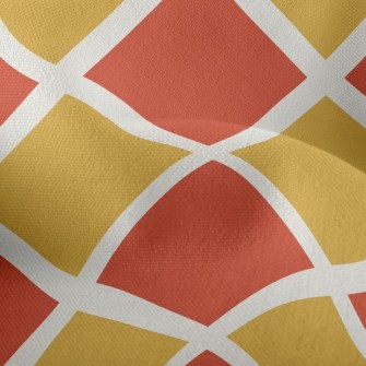 Two-Color Checkerboard Rhombus Lightweight Performance Linen