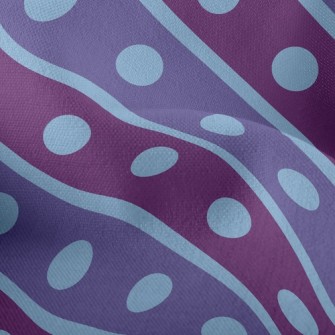 Double Purple Dotted Lines Lightweight Performance Linen