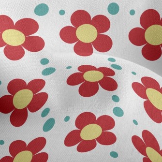 Vibrant Little Flower Lightweight Performance Linen