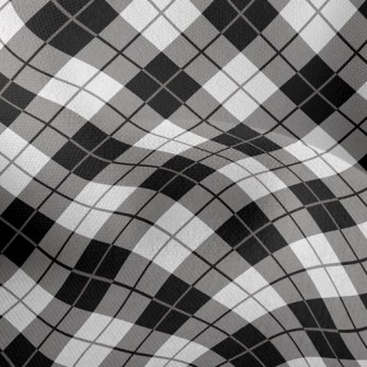 Black And White Gray Line Squa Lightweight Performance Linen