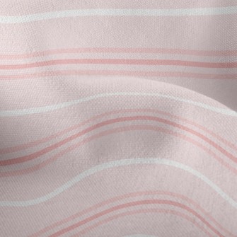 Elegant Style Horizontal Strip Lightweight Performance Linen