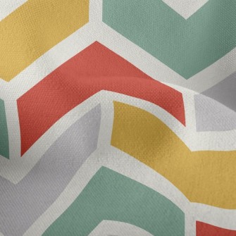 Mosaic Brick Waves Lightweight Performance Linen