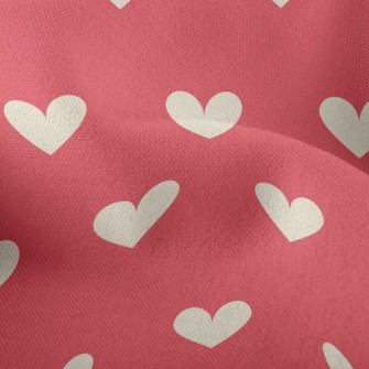 Neatly Arranged Hearts Lightweight Performance Linen