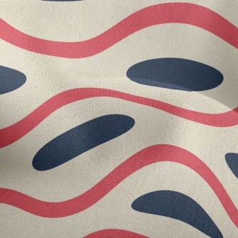 Polka Dot Wave Lightweight Performance Linen
