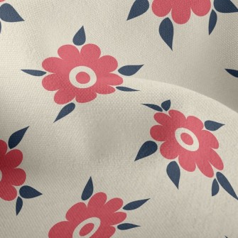 Small Beautiful Flowers Lightweight Performance Linen