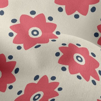 Lively Little Flowers Lightweight Performance Linen