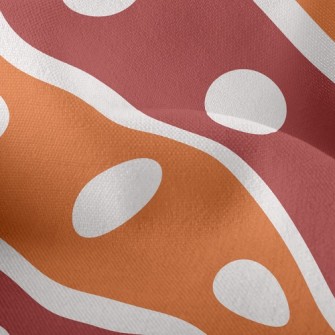 Polka Dot Diagonal Stripes Lightweight Performance Linen