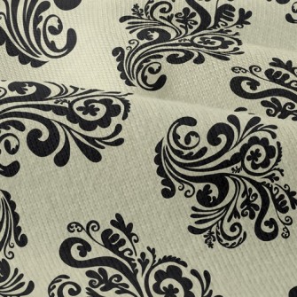 Damask Flowers Modern Jersey