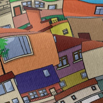 Colorful Houses Modern Jersey