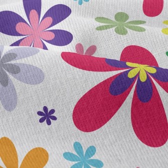 Colorful Flowers Modern Jersey