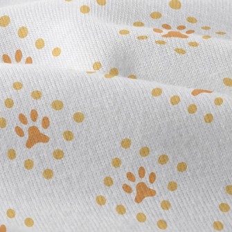 Square Line Dog Footprints Modern Jersey