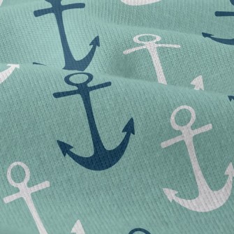 Two-Tone Navy Print Modern Jersey