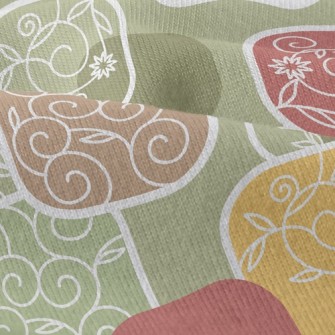 Floral Cubes Modern Jersey