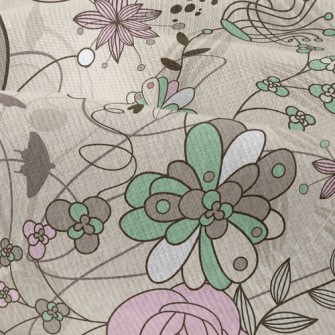 Elegant Rustic Floral Modern Jersey