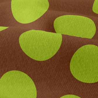 Trendy Mustard Green Dots Modern Jersey