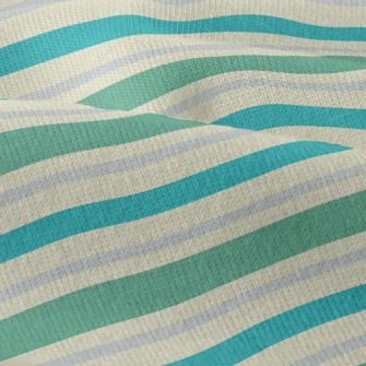 Fresh Earth Color Stripes Modern Jersey
