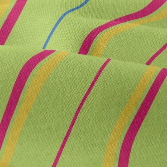 Green Diagonal Stripes Modern Jersey