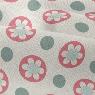 Circle Flower Dots Modern Jersey