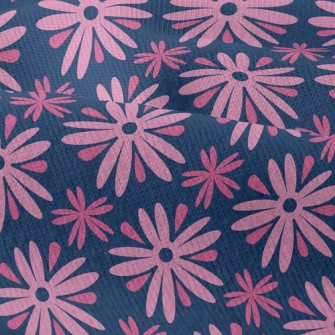 Playful Pink Flower Modern Jersey