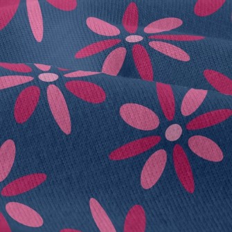 Playful Big Pink Flower Modern Jersey