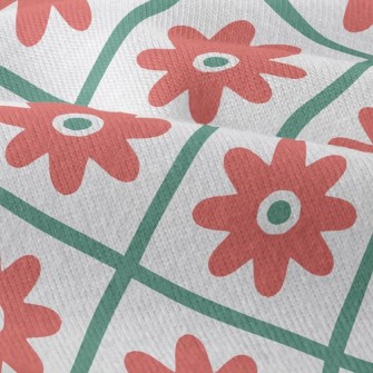 Flowers In Grid Modern Jersey