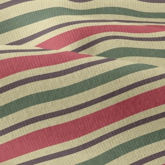 Christmas Horizontal Stripes Modern Jersey