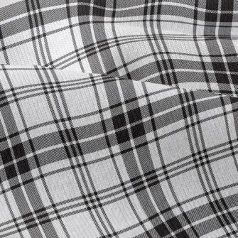Black And White Plaid Pattern Modern Jersey
