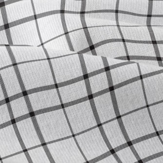 Black And White Plaid Pattern Modern Jersey