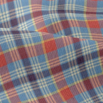 Red And Blue Plaid Pattern Modern Jersey