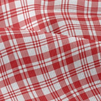 Red Striped Checkered Modern Jersey