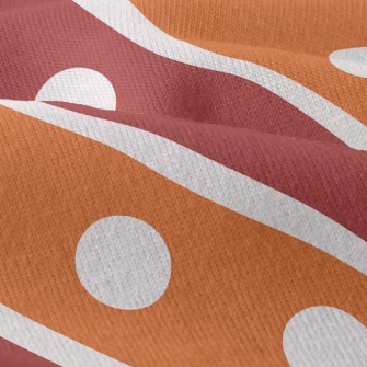 Polka Dot Diagonal Stripes Modern Jersey