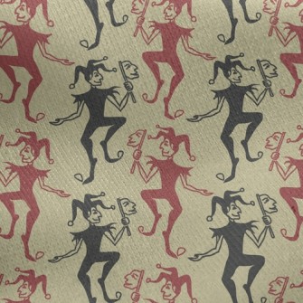 Clown Joker Jersey Backed Fleece