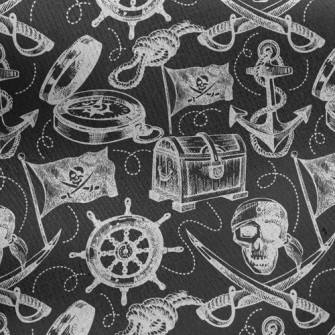 Skull Treasure Jersey Backed Fleece