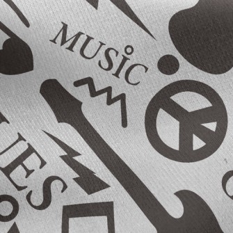 Black Music Elements Jersey Backed Fleece