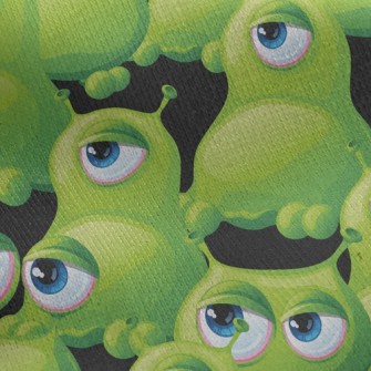 Little Green Monster Jersey Backed Fleece