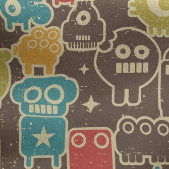 Mini Robot Jersey Backed Fleece
