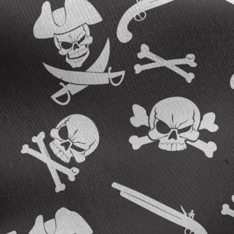 Evil Pirate Skeleton Jersey Backed Fleece