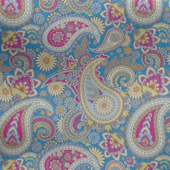 Bright Color Swirls Jersey Backed Fleece
