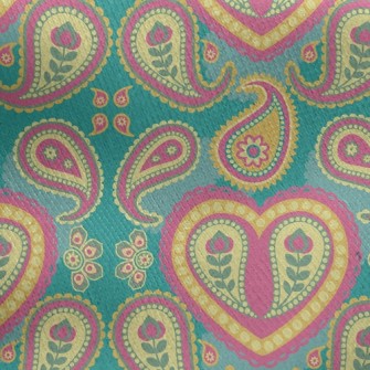 Heart Shaped Amoeba Illustrati Jersey Backed Fleece