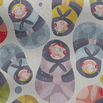 Russian Doll Jersey Backed Fleece