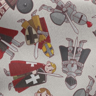 Cartoon Baby Soldier Jersey Backed Fleece