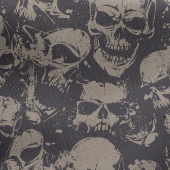 Scary Skeleton Jersey Backed Fleece