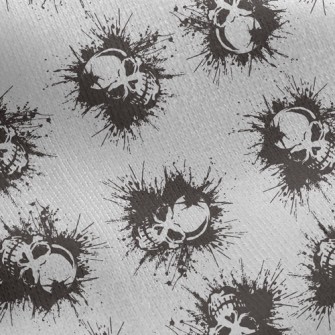 Painted Skull Jersey Backed Fleece