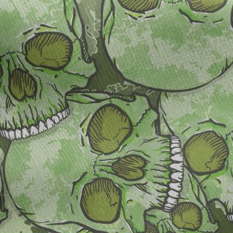 Spooky Skeleton Jersey Backed Fleece